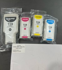 HP 728 XL Ink Cartridge 4-Pack DesignJet T830 MFP & T730 Format Plotter Printer picture