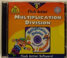 Software PC School Zone Flash Action Multiplication Division Age 8+ NEW Jewel picture