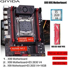 QIYIDA X99 Motherboard Combo LGA2011-3 Xeon E5 2630 V4 DDR4 16GB M.2 NVMe SATA3 picture