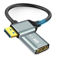 4K Display Port to HDMI Adapter, Uni-Directional Display Port Computer to HDM... picture