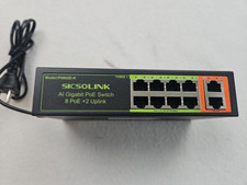8 Port PoE+ Ethernet Switch, 2 Uplink, 100Mbps, 120W, 802.3af/at, Unmanaged picture
