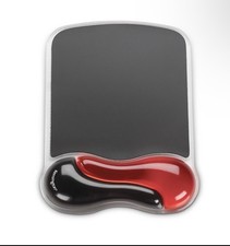 Kensington Duo Gel Mouse Pads: 7-5/8 in. x 9-5/8 in. (Black and Red) NEW In Box picture