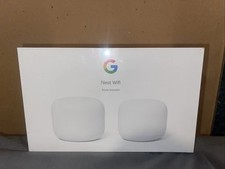 Google Nest Wifi Mesh System 2-Pack Snow Router & Point with Google Assistant picture