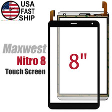 New Digitizer Touch Screen 8 inch Black Display Panel Glass For Maxwest Nitro 8 picture