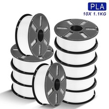 JAYO 10x 1.1KG PLA White 1.75MM 3D Printer Filament High Purity Low Shrinkage picture