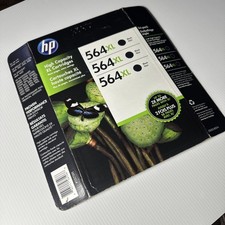 Genuine HP 564XL CR305BN Multi-Pack Black Ink Cartridges (3) Sealed Expired picture