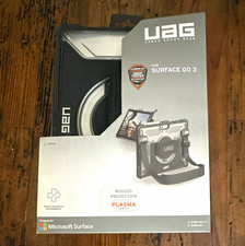 UAG Plasma Rugged Case for Microsoft Surface Go 3/2/Go Black/Silver Stand Strap picture