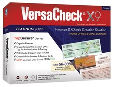 VersaCheck X9 Platinum 5 User Finance Check Creation Software 2024 picture
