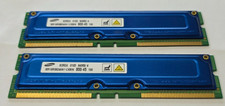 128MB Set 2x 64MB Samsung MR16R0824AN1-CK8IN RDRAM PC800-45 RIMM Rambus Memory picture
