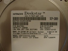Hitachi HDP725025GLA380 MLC:BA2831 P/N:0A37681 3.5