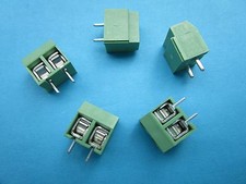 120 pcs Green 5.0mm 2 pin Screw Terminal Block Connector Wire Protector DC126V picture