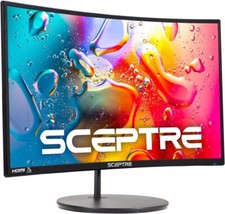 Monitor Gamer Curvo 24 Pulgadas HD Pantalla Gaming Videojuegos Para Computadora picture