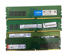 SK Hynix Samsung Crucial 16GB 1Rx8/2Rx8 PC4-3200AA/2666V DDR4 Desktop RAM Lot 7 picture