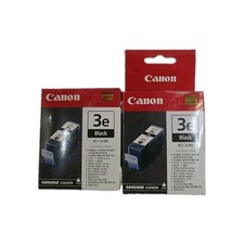 Genuine Canon 3e BCI-3eBK Black Inkjet Cartridges Lot of 2 - New Factory Sealed picture