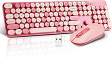 Wireless Keyboard and Mouse Combo, Full Size Compact Quiet Wireless Keyboard picture