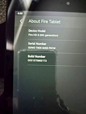 Amazon Fire Series Fire HD 8 (8th Gen) 16GB Wi-Fi 8 in Tablet Black picture
