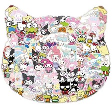 100PCS My Melody and Kuromi Stickers, Hello Kitty Stickers 1-2 inch, Slo100 picture