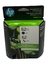 Genuine HP 62 XL Black & 62 Standard Tri-Color Multipack Ink Cartridges 2 PACK picture