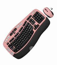Logitech Blush & Bashful MK570 Comfort Wave K350 Wireless Keyboard Combo M705 picture