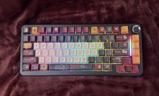 Harry Potter Gryffindor Keycaps On A Freewolf F75 Keyboard picture