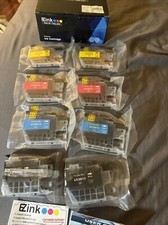 EZINK cartridges LC3013XL 2 CYAN 2 MAGENTA 2 BLACK 2 Yellow Open Box 8 Pack picture