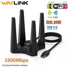 Wavlink Wireless 802.11 ac 1300Mbps Dual Band 2.4/5Ghz Wi-Fi USB Adapter AC1900 picture