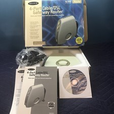 Belkin F5D5230-4 4-Port Cable/DSL Gateway Router Complete W/User Guide picture