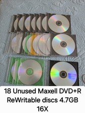 Lot of 26:MemorexDVD+R DL 8.5GB 8X DiscsLot of 8&Maxell DVD+R 4.7GB16X Lot of 18 picture