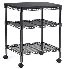 HUANUO PRINTER STAND, 3 TIER PRINTER CART FOR STORAGE, HNPS01 - - Scratch & Dent picture