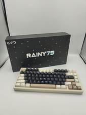 WOBKEY Rainy75 75% Aluminum Triple-Mode Connectivity Mechanical Keyboard White picture