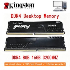 DDR4 8GB 16GB RAM Kingston FURY 3200MHz Desktop UDIMM Gaming Memory 1x8GB 1x16GB picture