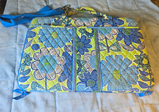 Vera Bradley Retired Doodle Daisy Cotton Padded Zip-Around 15
