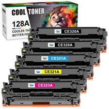 5 PK CE320A - CE323A 128A Color Toner Set For HP LaserJet Pro CM1415FNW CP1525NW picture