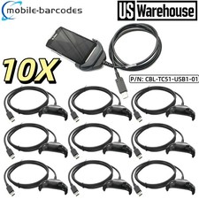 10X USB Data Charger Cable for Zebra TC51 TC510K TC52 TC56 TC57 CBL-TC51-USB1-01 picture