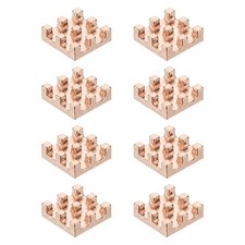 8 Pcs Copper Heatsink 6x6x2mm, Heat Sink Cooler Radiator for Raspberry Pi picture