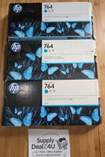 GENUINE HP 764 Cyan Ink C1Q13A DesignJet T3500 T7200 Plotter OEM SEALED picture