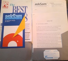AskSam, the Information Manager for the PC - Press Kit, 1989 picture