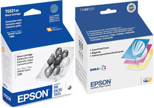 New Genuine Epson 32 42 Black Cyan Magenta Yellow 4PK Ink Cartridges picture