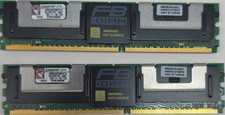 Kingston DDR2 FB-DIMM 2x1GB PC2-4200F 240-Pin Fully Buffered KVR533D2D8F4/1G picture