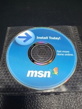 Vintage Software MSN 9 and Mac OS X DIAL-UP CD Disc Only picture