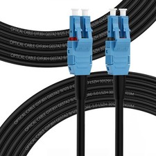 30M/98ft OS2 LC LC Outdoor Fiber Optic Cable, Outdoor Armored Duplex 9/125 Un... picture