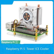 For Raspberry Pi 5 Ice Tower Cooler - High Performance, Ultra Quiet Fan picture