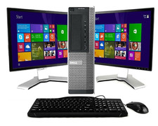 Dell Desktop PC Computer Core i3 8GB DUAL 24