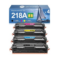 MYTONER 218A Toner Cartridges 4 Pack 3301fdw [with Chip] Compatible Replaceme... picture