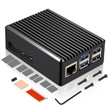 P573 Aluminum Case for Raspberry Pi 5, Fanless HeavyDuty Passive Cooling Armo... picture