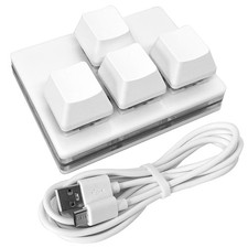 QINIZX USB Mini 4-Key Keypad Mechanical Gaming Keyboard RGB Macro Pad | One-H... picture