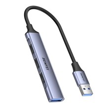 BENFEI 4-Port USB Hub: 1x 10Gbps USB 3.2 + 3x USB 2.0 - For Mouse Keyboard Flash picture