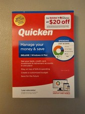 Intuit Quicken Deluxe 2019 for Windows & Mac - Software CD-ROM - Manage Finances picture