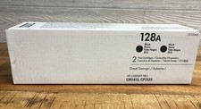 HP 128A CE320AD Black Toner Cartridge Genuine OEM  - Laserjet Pro Sealed picture