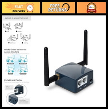 Portable Mini Travel WiFi Router - OpenWrt, VPN, 2 Ethernet Ports, USB, Dual Ant picture